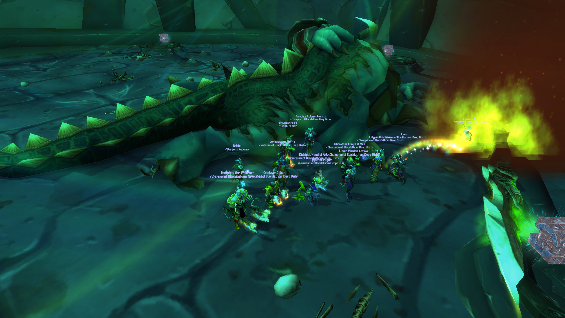 Our Magtheridon line-up. BFDD kills Magtheridon