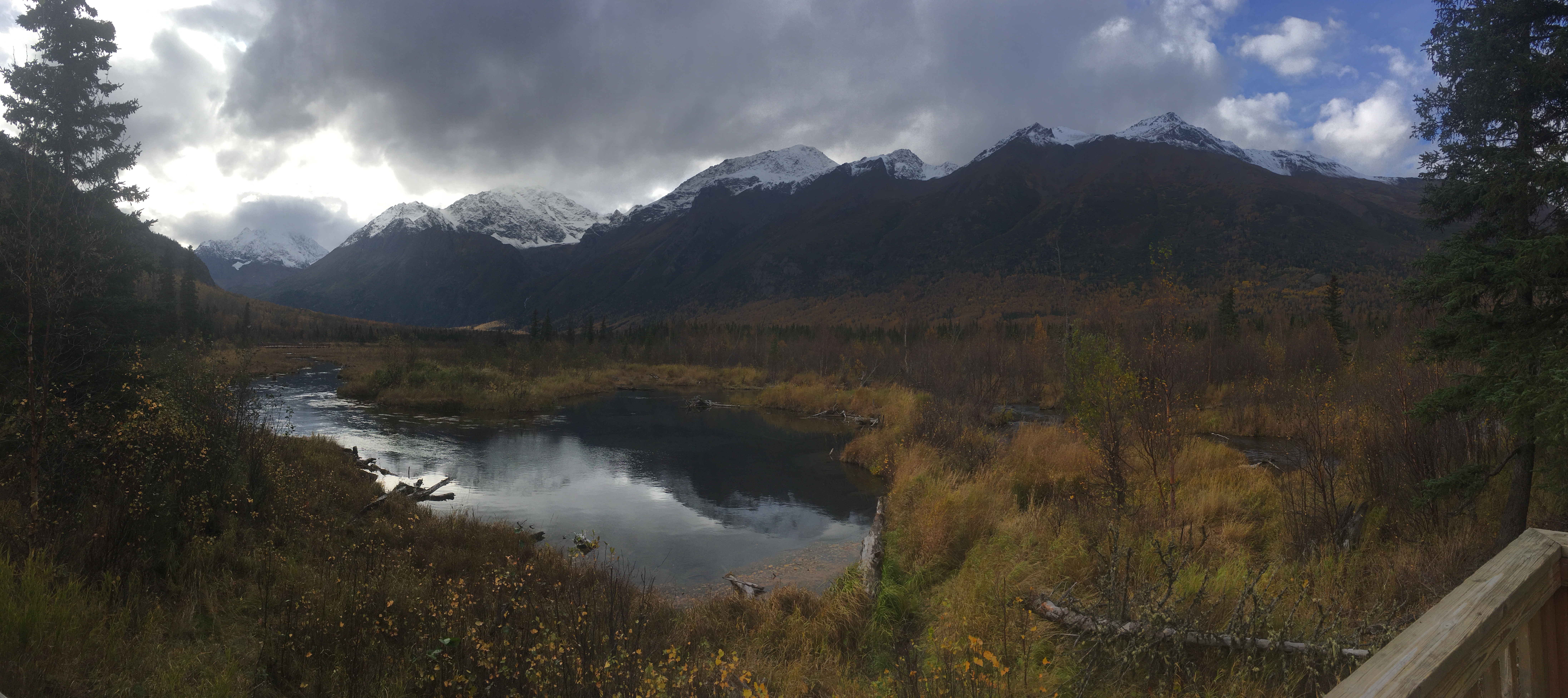 Winter is coming! Eagle Rivery Valley panorama