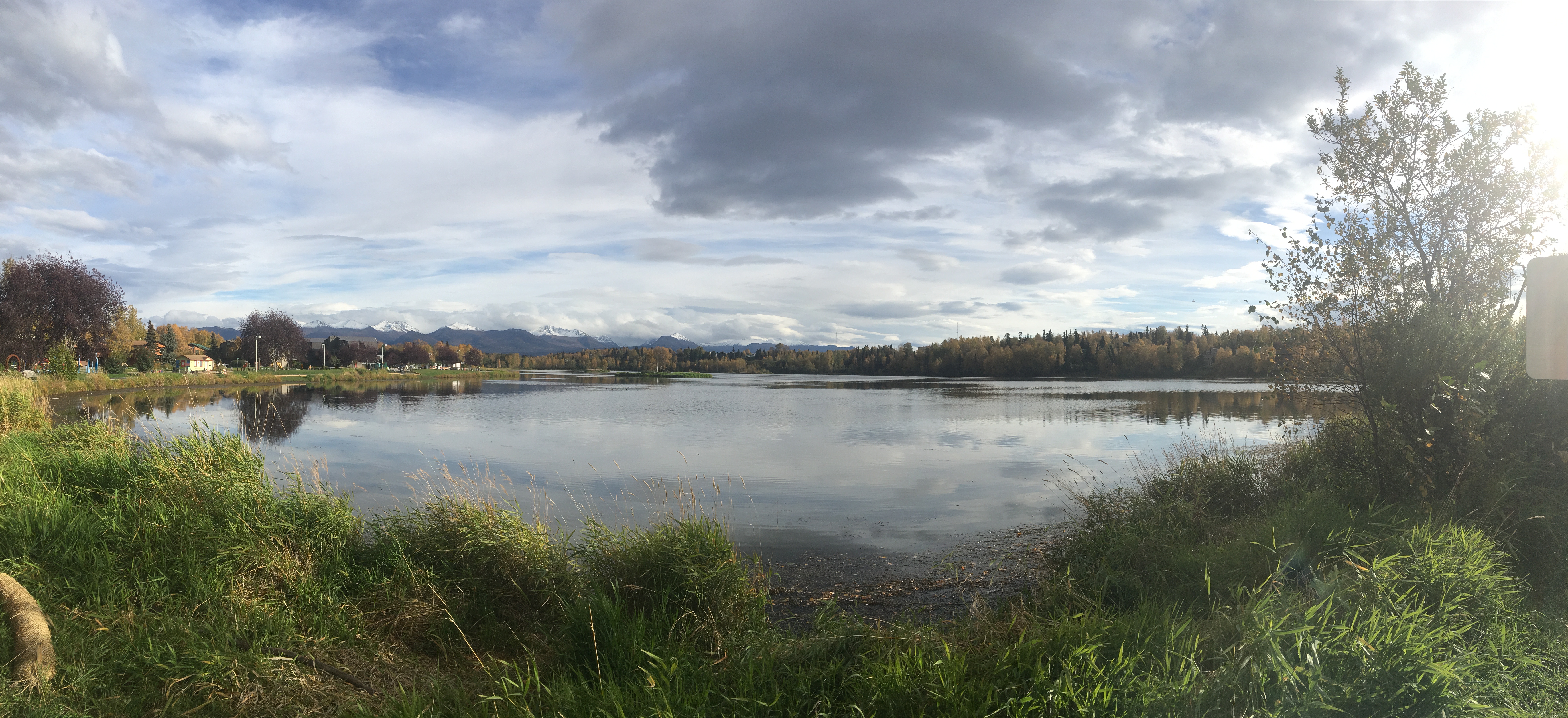 The Westchester Lagoon is rather picturesque! Westchester Lagoon panorama